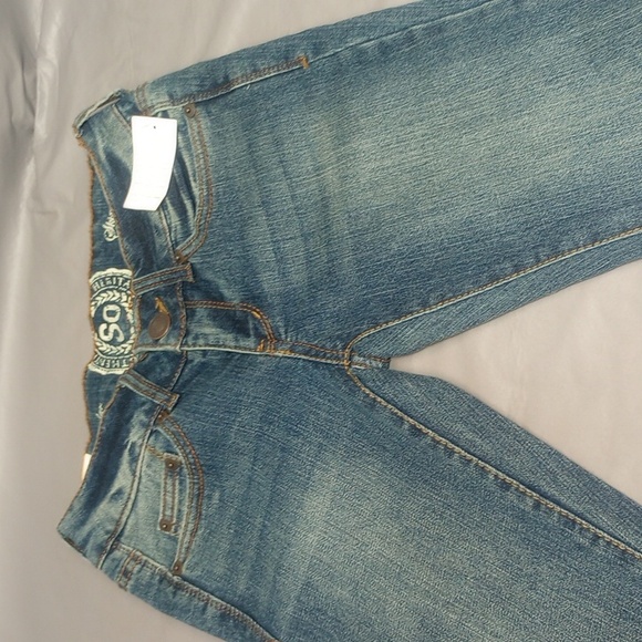 SO Authentic American Heritage Skinny Jeans size 0 regular 400 dark worn (NWT) - Picture 3 of 14